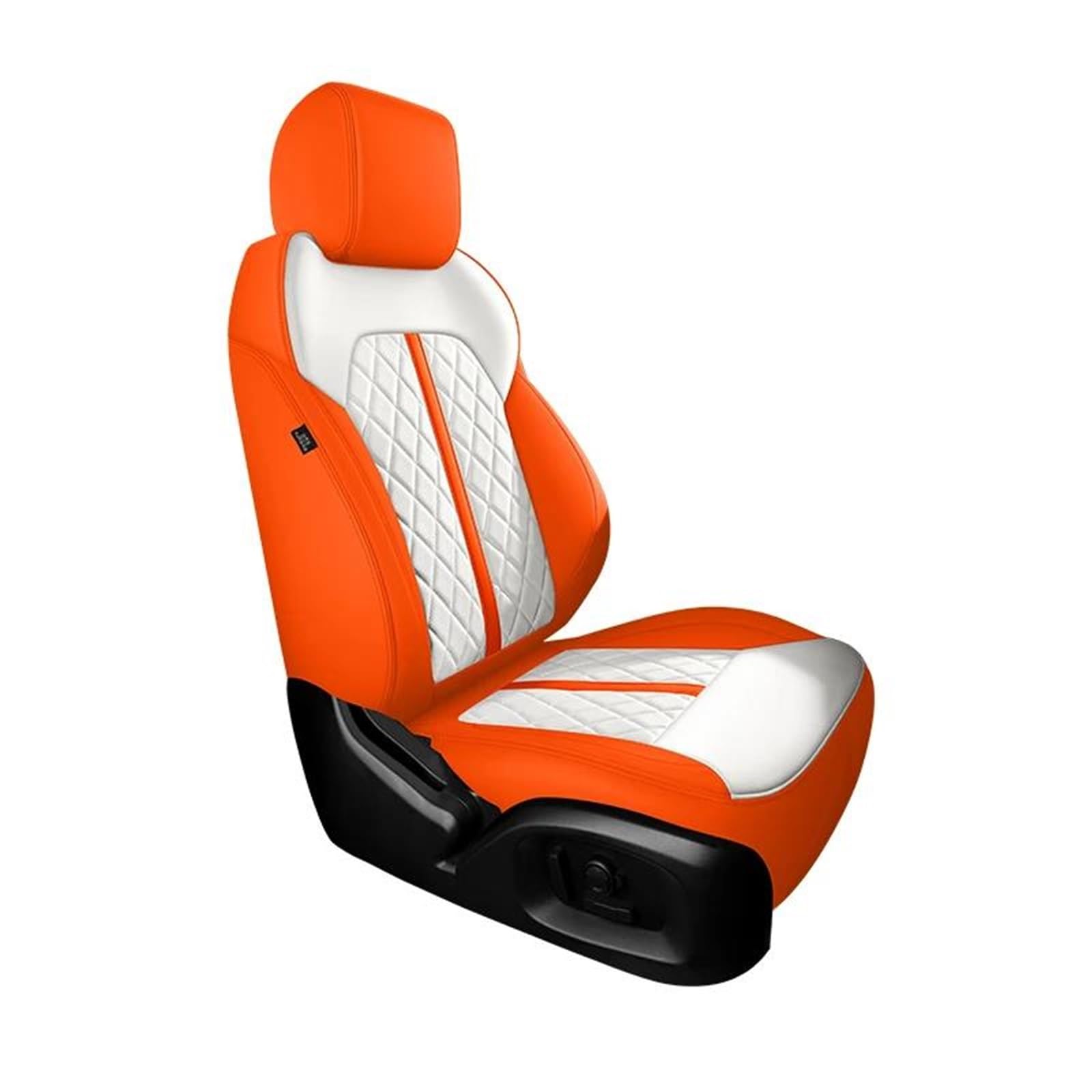 DZSFSTRHRRT Sitzbezüge Auto Auto Sitz Abdeckung Für Volvo V40 2013 2014 2015 2016 2017 2018 2019 Zubehör Innen Komplette Set Autos Custom Leder Autositzbezüge(Orange) von DZSFSTRHRRT