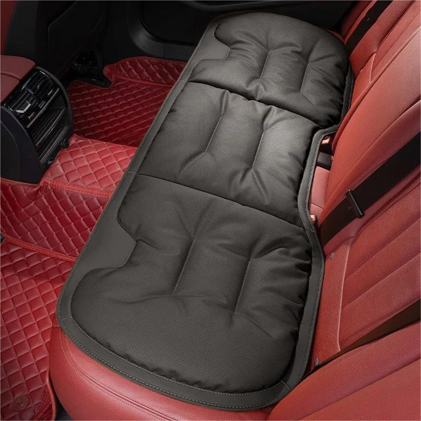 DZSFSTRHRRT Sitzbezüge Auto Auto Sitz Abdeckung Leder Sitz Schützen Pad Für Hyundai Für Santa Für Fe Für Sonata Für Tucson I30 IX25 IX35 für Mistra Autositzbezüge(Bk Back Row) von DZSFSTRHRRT