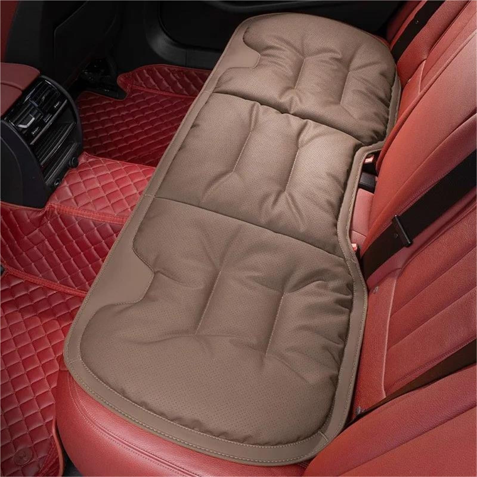 DZSFSTRHRRT Sitzbezüge Auto Auto Sitz Abdeckung Leder Sitz Schützen Pad Nicht-Slip Auto Sitzkissen Für Infiniti Q50 Q70 QX70 FX35 Q30 g37 QX60 G35 G25 Autositzbezüge(BN Back Row) von DZSFSTRHRRT