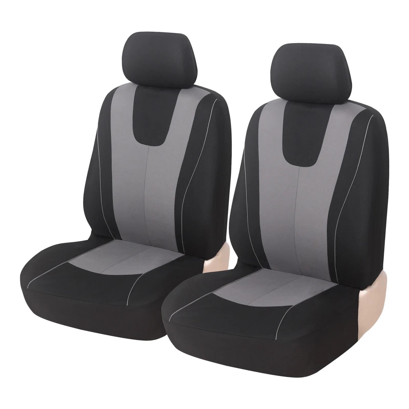 DZSFSTRHRRT Sitzbezüge Auto Autositzbezüge, Autokissen, Auto-Innenraum Für Toyota Für Fortuner Für Kluger Für CHR Für Tacoma Für Supra Autositzbezüge(2Seats-Grey) von DZSFSTRHRRT