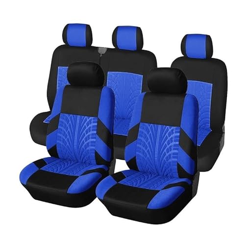 DZSFSTRHRRT Sitzbezüge Auto Autositzbezüge, Bezüge für den Innenraum des Autos, geeignet für SAAB, Autositzbezüge, Autositzkissen Autositzbezüge(Blue 9PCS) von DZSFSTRHRRT