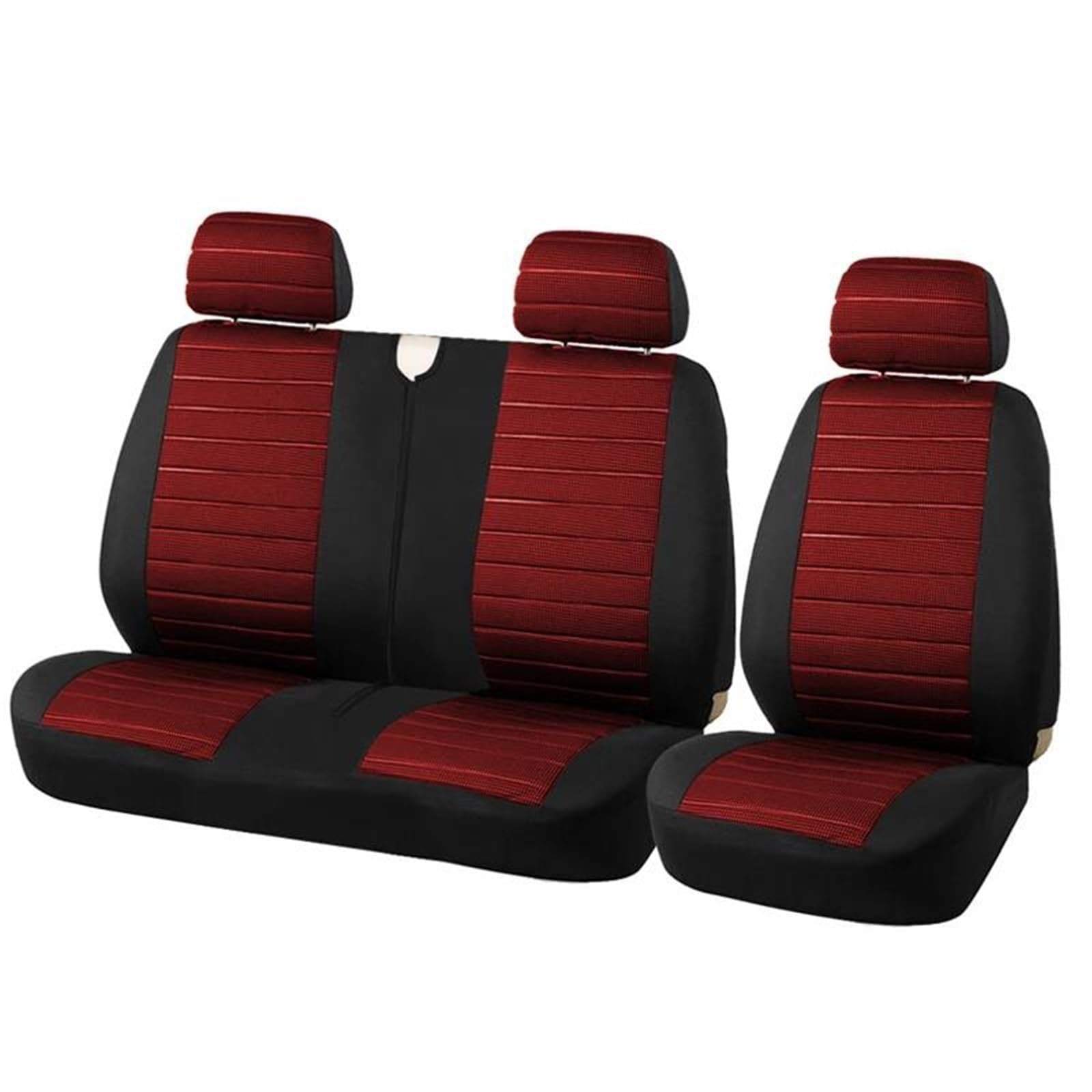 DZSFSTRHRRT Sitzbezüge Auto Autositzbezüge Schutzhülle für Ford für Fiesta für MK8 für Focus für MK3 5 Autositzbezüge(Red-3PCS) von DZSFSTRHRRT