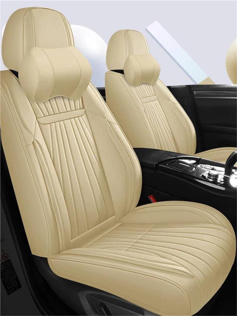 DZSFSTRHRRT Sitzbezüge Auto Autositzbezüge für Jeep für Patriot für Renegade Autositzbezüge Autositzkissen Autositzbezüge(Cream White 9) von DZSFSTRHRRT