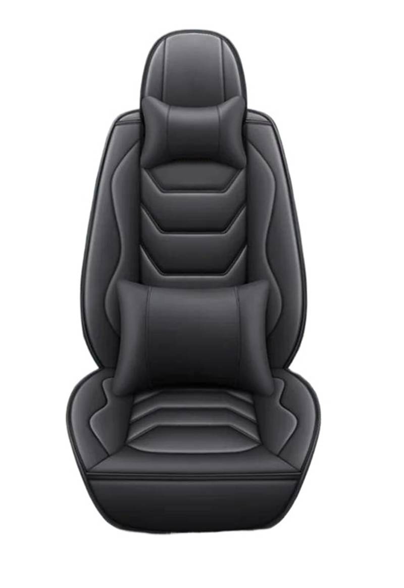 DZSFSTRHRRT Sitzbezüge Auto Autositzbezüge für Skoda für Superb 2 3 für Yeti Komplettset Autozubehör Autositzbezüge(Black+Pillow) von DZSFSTRHRRT