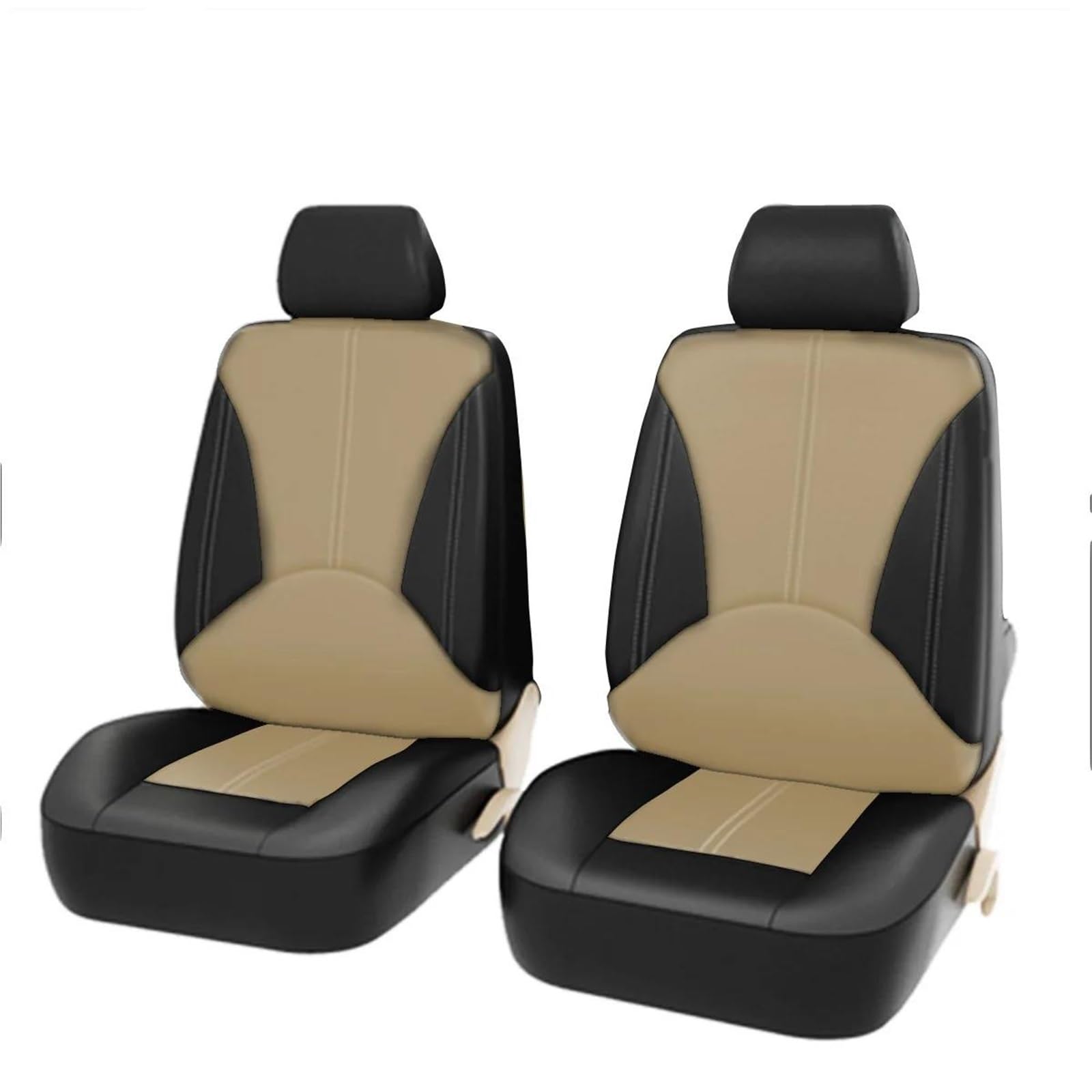 DZSFSTRHRRT Sitzbezüge Auto Autositzbezug für Chevy für Captiva für Covarz für Cruze Full Surround Auto Accsesories Autositzbezüge(2pcs-Bk beige) von DZSFSTRHRRT