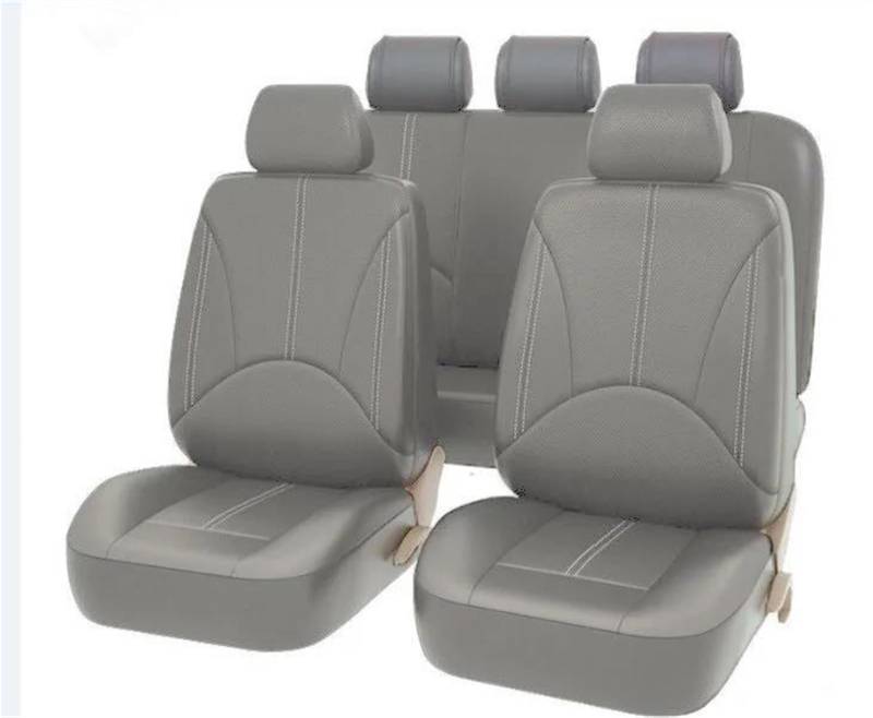 DZSFSTRHRRT Sitzbezüge Auto Autositzbezug für E39 F40 F44 I3 X5 X3 G20 Full Surround Auto Accsesories Autositzbezüge(5pcs-Grey) von DZSFSTRHRRT