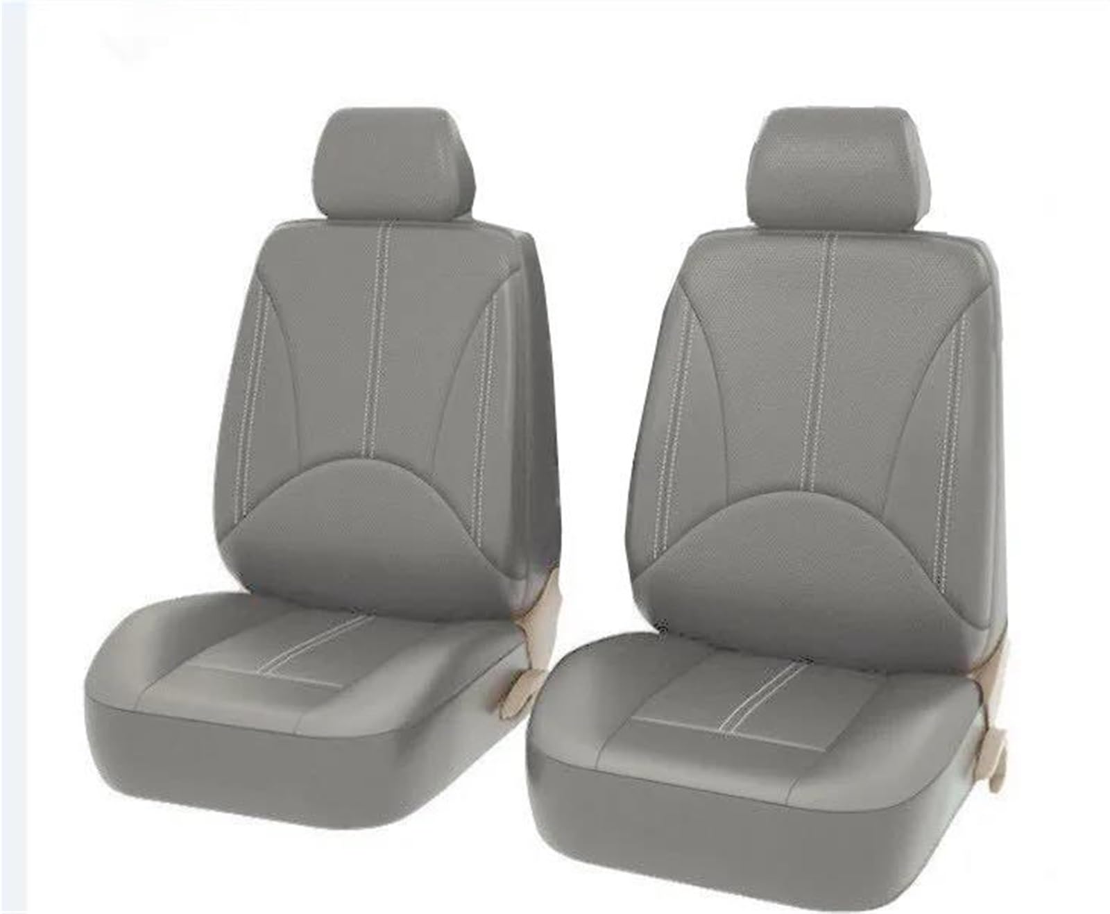 DZSFSTRHRRT Sitzbezüge Auto Autositzbezug für Hyundai i40 für Tucson für Accent Full Surround Auto-Zubehör Autositzbezüge(2pcs-Grey) von DZSFSTRHRRT