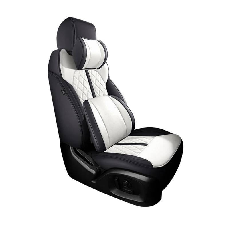 DZSFSTRHRRT Sitzbezüge Auto Autositzbezug für Mercedes für Benz E-Klasse W212 Zubehör Innenausstattung Full Set Automobile Custom Autositzbezüge(Black White) von DZSFSTRHRRT