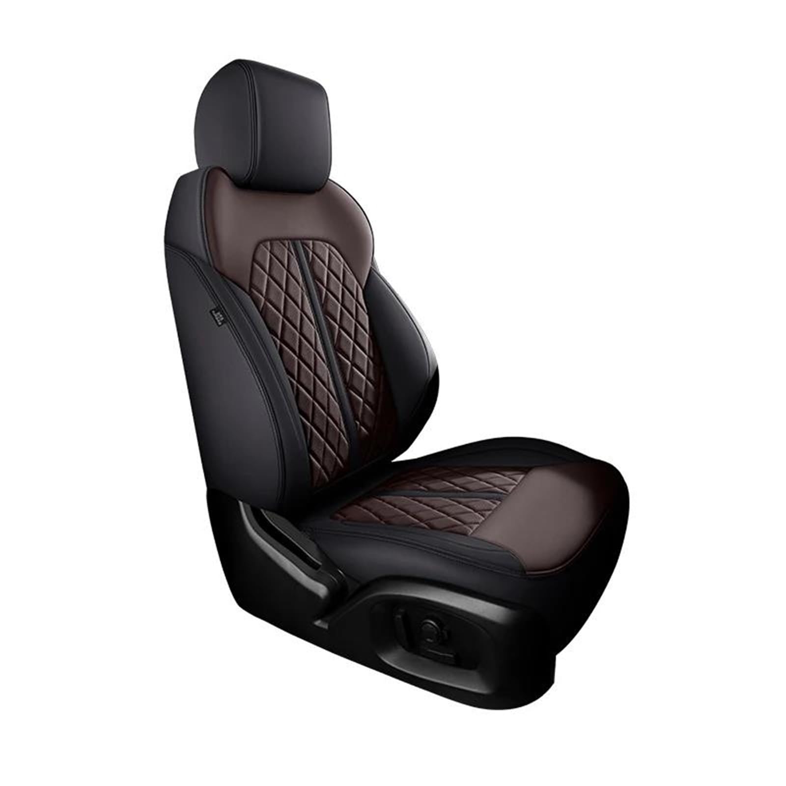 DZSFSTRHRRT Sitzbezüge Auto Autositzbezug für Mercedes für W204 2007–2014, Zubehör, Innenausstattung, komplettes Set, Autos, individuelles Leder Autositzbezüge(Black Brown) von DZSFSTRHRRT