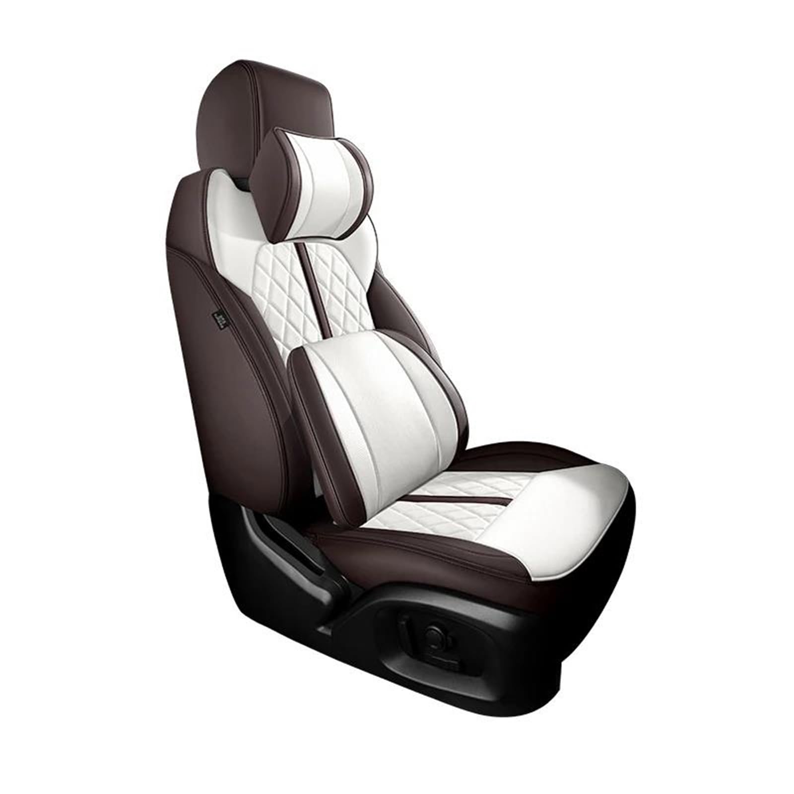 DZSFSTRHRRT Sitzbezüge Auto Autositzbezug für Mercedes für W204 2007–2014, Zubehör, Innenausstattung, komplettes Set, Autos, individuelles Leder Autositzbezüge(Brown+Cushion) von DZSFSTRHRRT