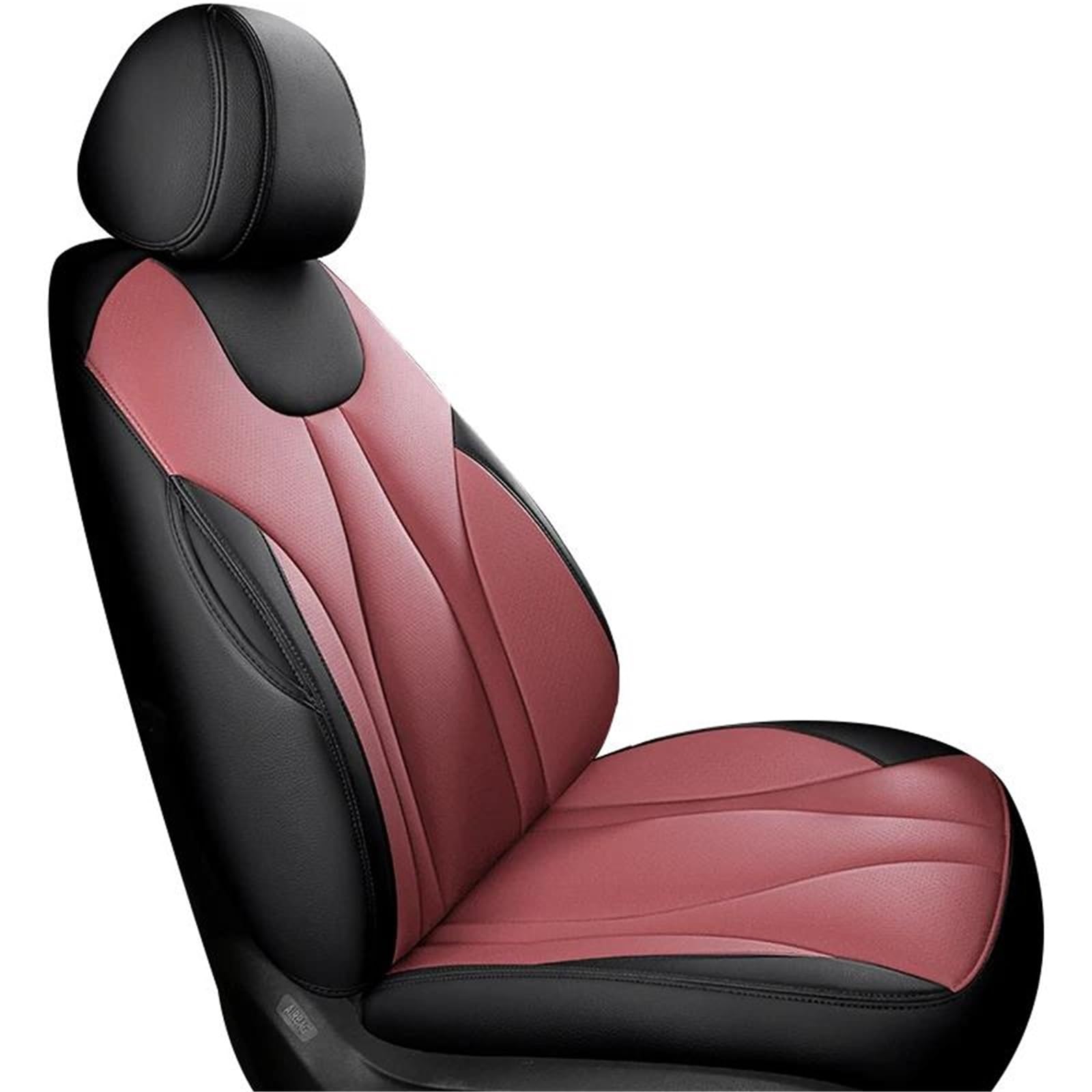 DZSFSTRHRRT Sitzbezüge Auto Benutzerdefinierte Autositzbezug für Mazda 3 Bk Bl 6 Gg Gh Cx30 Cx9 Cx8 Cx5 Cx7 Leder Luxus Auto Innenausstattung Autositzbezüge(Black Pink) von DZSFSTRHRRT