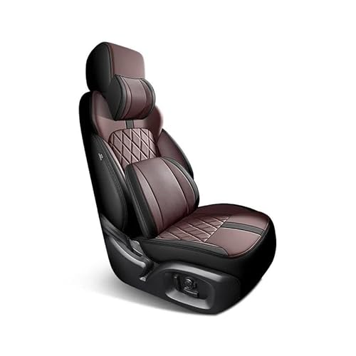 DZSFSTRHRRT Sitzbezüge Auto Komplettes Set Custom Leder Autositzbezüge für A3 2014 2015 2016 2017 2018 2019 Auto Zubehör Innen Ersatzteile Autositzbezüge(Bk BN+backrest) von DZSFSTRHRRT