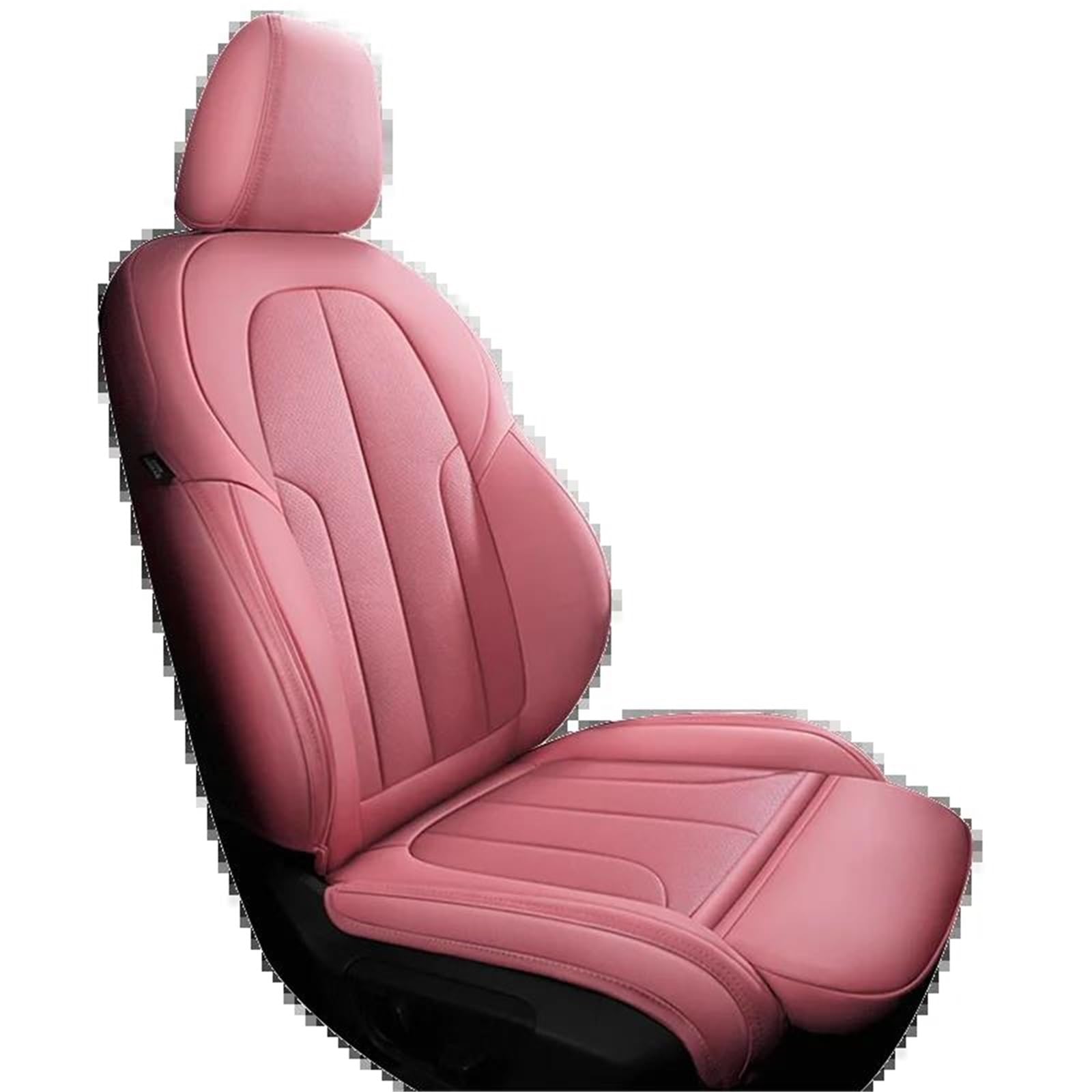 DZSFSTRHRRT Sitzbezüge Auto Leder Auto Autositzbezüge für Ford für Ranger PX1 für Fiesta 2016 für Mondeo für MK4 für Kuga für Mustang Zubehör Autositzbezüge(Pink) von DZSFSTRHRRT