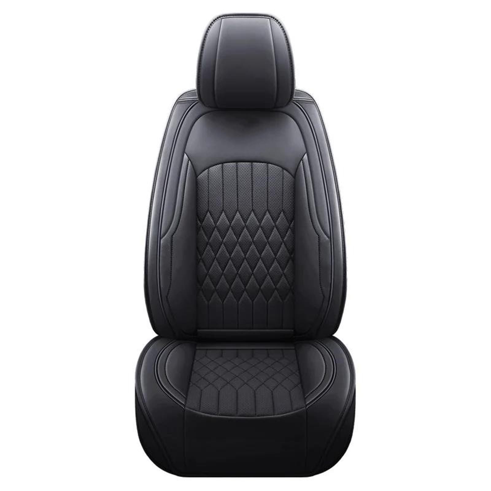 DZSFSTRHRRT Sitzbezüge Auto Luxus-Autositzbezüge aus PU-Leder für Serie 1 E87, Innenausstattung, Sitzbezug Autositzbezüge(Black 5PCS) von DZSFSTRHRRT