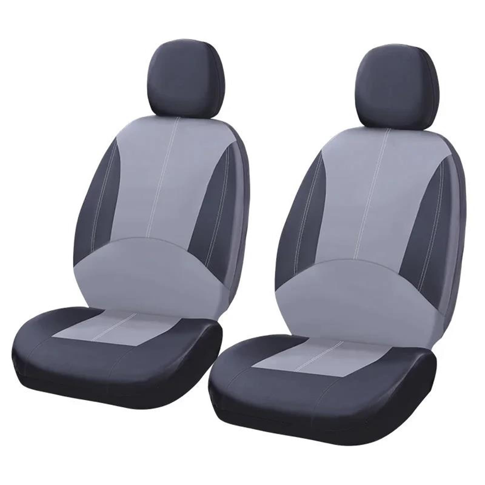 DZSFSTRHRRT Sitzbezüge Auto PU-Leder-Komplettset-Autositzbezüge für Nissan für Qashqai J10 Auto-Innenausstattung Autositzbezüge(Gray Front seat) von DZSFSTRHRRT