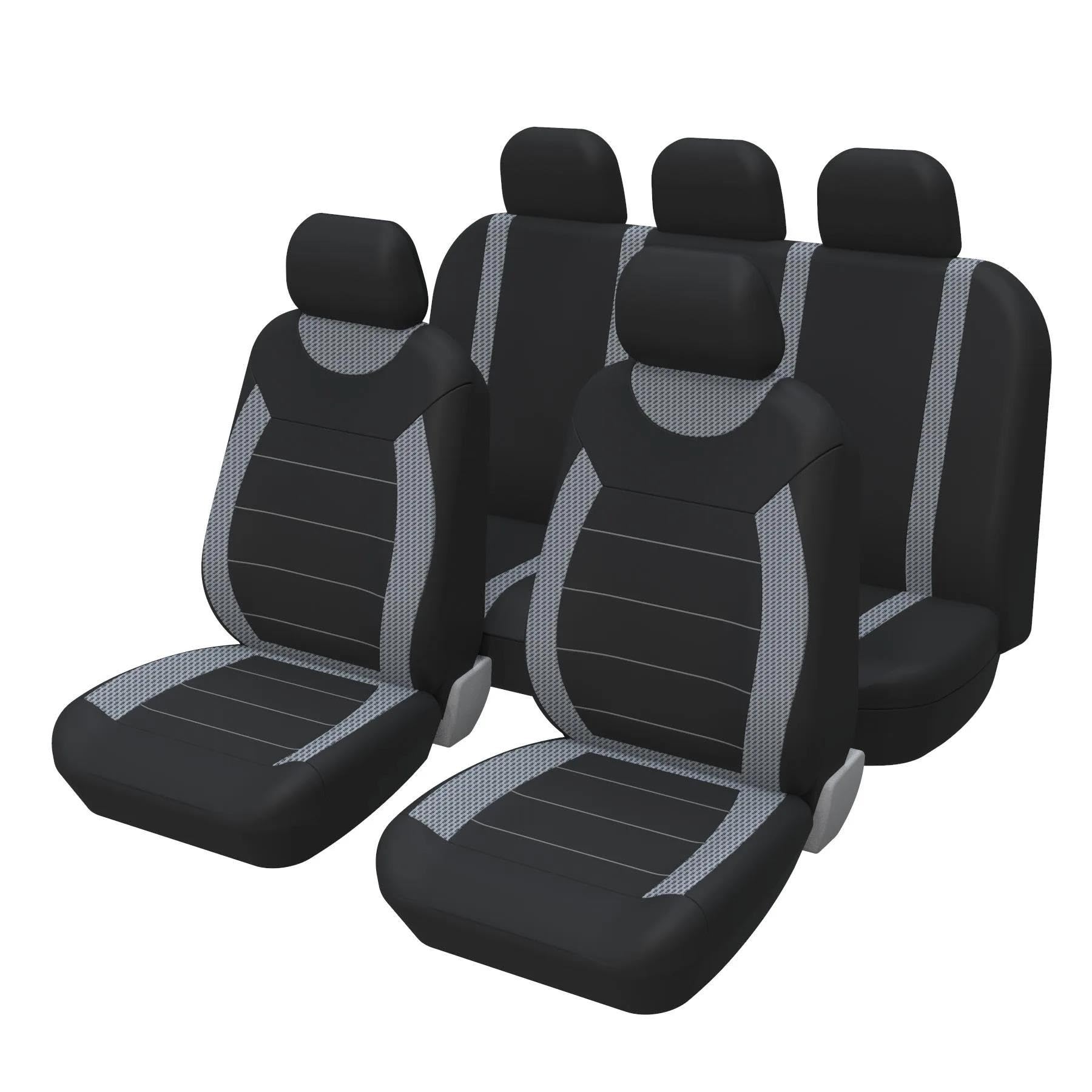 DZSFSTRHRRT Sitzbezüge Auto Stoff Auto Sitz Schutz Pad Set Stuhl Sitz Abdeckung Für Infiniti Für QX30 QX50 QX56 QX60 QX70 QX80 Q45 q50 Q60 Autositzbezüge(D-Grey) von DZSFSTRHRRT