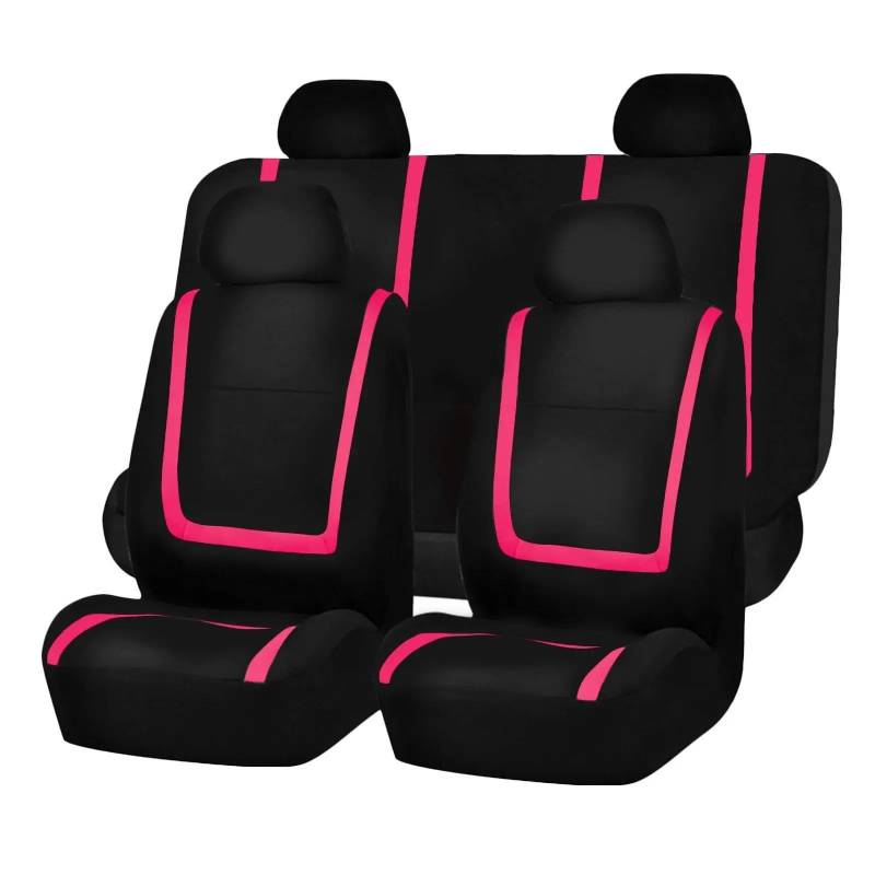 DZSFSTRHRRT Sitzbezüge Auto Stoff Autositzbezüge Für Hyundai Für Creta Für Encino Für Equus Für ix25 Auto Sitzkissen Abdeckung Auto Styling Autositzbezüge(5Seats-Pink) von DZSFSTRHRRT