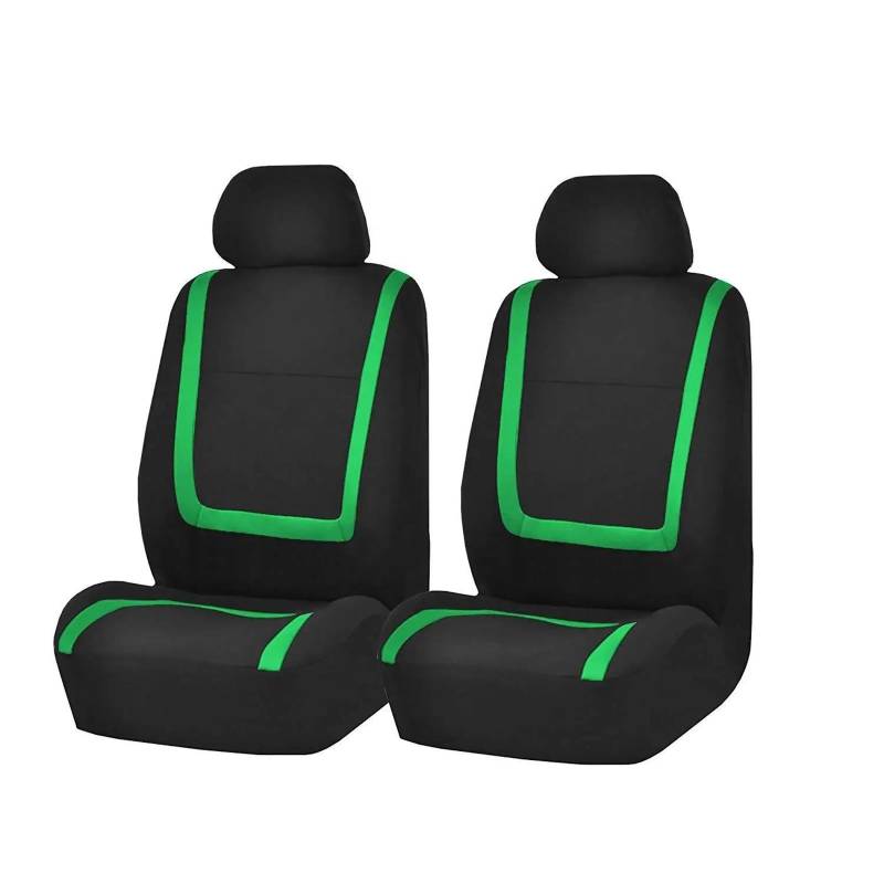 DZSFSTRHRRT Sitzbezüge Auto Stoff Autositzbezüge für Corsa für Adam für Insignia für Zafira Autositzkissenbezug Teile Autositzbezüge(2Seats-Green) von DZSFSTRHRRT