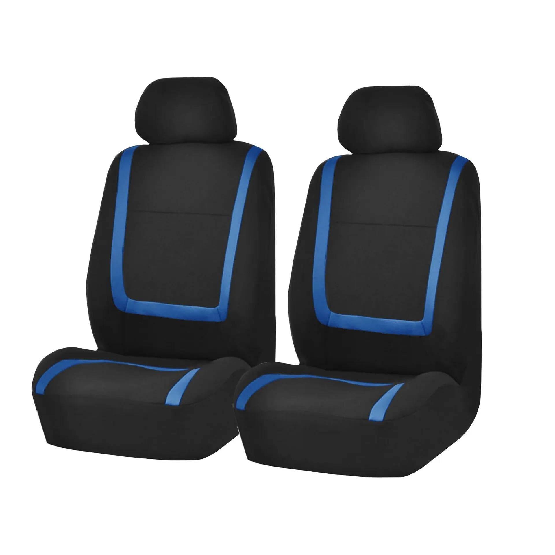 DZSFSTRHRRT Sitzbezüge Auto Stoff Autositzbezüge für Hyundai i30 für Creta für Tucson ix35 für Solaris für Elantra Autokissen Autositzbezüge(2Seats-Blue) von DZSFSTRHRRT