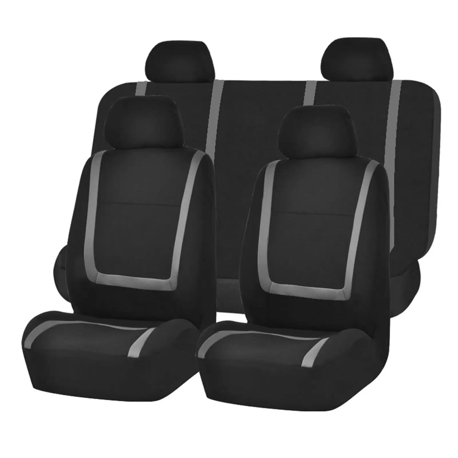 DZSFSTRHRRT Sitzbezüge Auto Stoff Autositzbezüge für Suzuki für Kizashi für Swift für Vitara für SX4 Automobilsitzkissen Schutzbezug Autozubehör Autositzbezüge(5Seats-Grey) von DZSFSTRHRRT