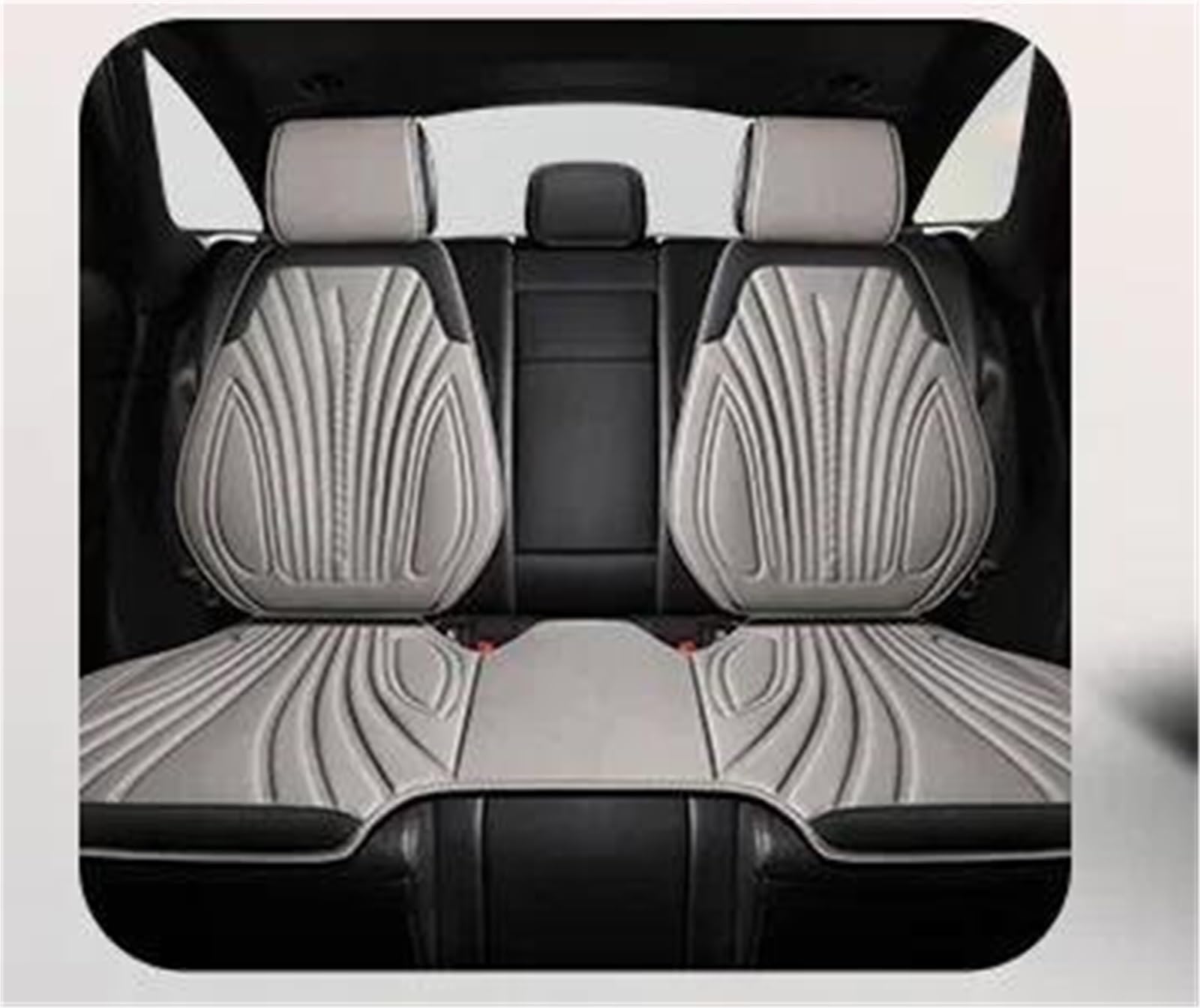 DZSFSTRHRRT Sitzbezüge Auto Universal Auto Sitzbezug Vier Jahreszeiten Auto Atmungsaktive Sattel Pad Sitzbezüge für Auto Coole Sitze Abdeckung Schutz Zubehör Autositzbezüge(Grey Rear Set) von DZSFSTRHRRT