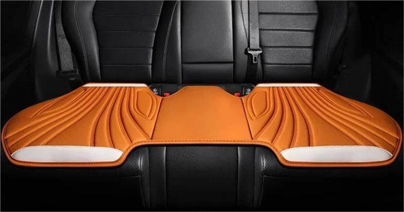 DZSFSTRHRRT Sitzbezüge Auto Universal Auto Sitzbezug Vier Jahreszeiten Auto Atmungsaktive Sattel Pad Sitzbezüge für Auto Coole Sitze Abdeckung Schutz Zubehör Autositzbezüge(Orange Rear seat) von DZSFSTRHRRT