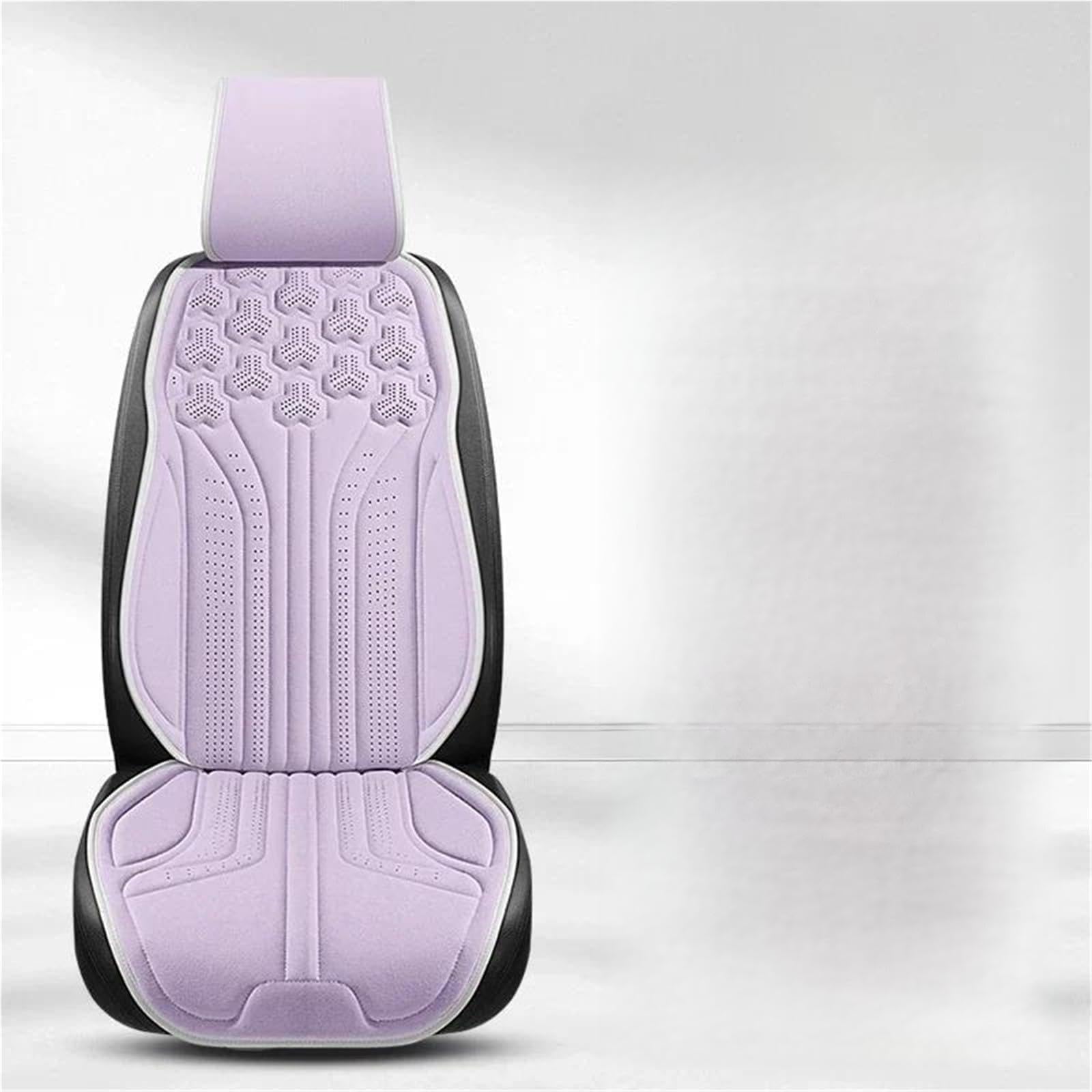 DZSFSTRHRRT Sitzbezüge Auto Universal Auto Sitzbezug Vier Jahreszeiten Auto Leder Sattel Pad Sitzbezüge für Auto Coole Sitze Abdeckung Schutz Autos Zubehör Autositzbezüge(Purple Set) von DZSFSTRHRRT