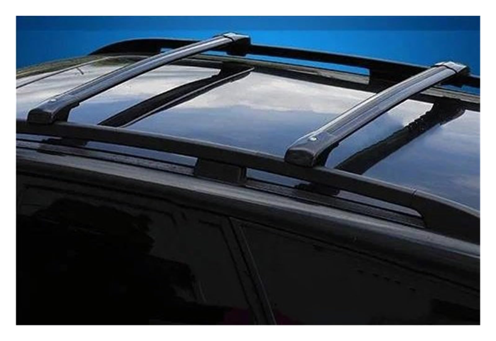 Dachträger 2 Stück für Mercedes für Benz GLK SUV 5-Türer X204 2008–2021, Seitenstangen aus Aluminiumlegierung Kreuzschienen Dachträger Gepäck Gepäckträger(Black B) von DZSFSTRHRRT