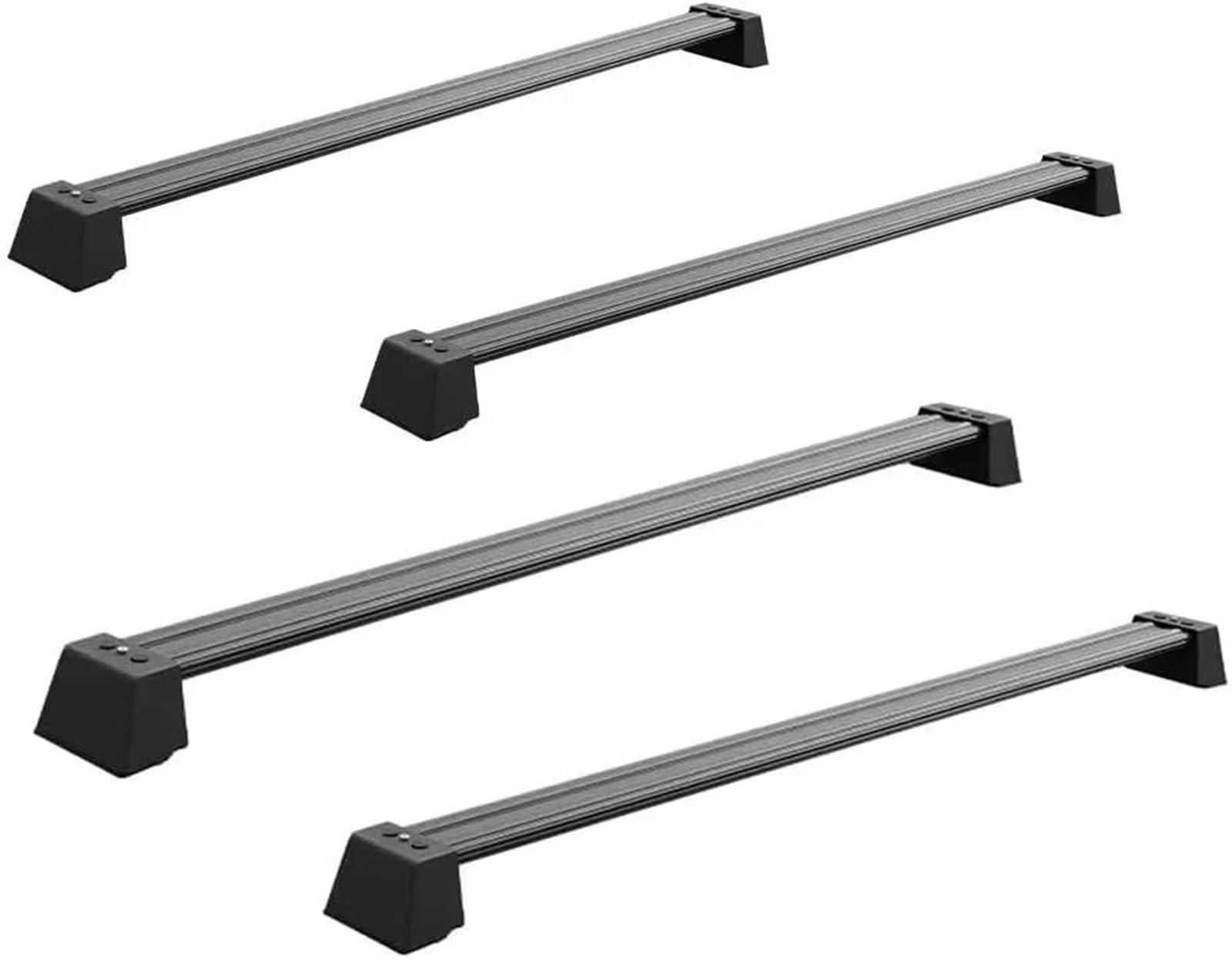 Dachträger 4PCS Aluminium Dach Rack Quer bar für Tesla für Cybertruck 2024 2025 Die Fracht Träger Dach Gepäck Schiene querlatte Gepäckträger von DZSFSTRHRRT