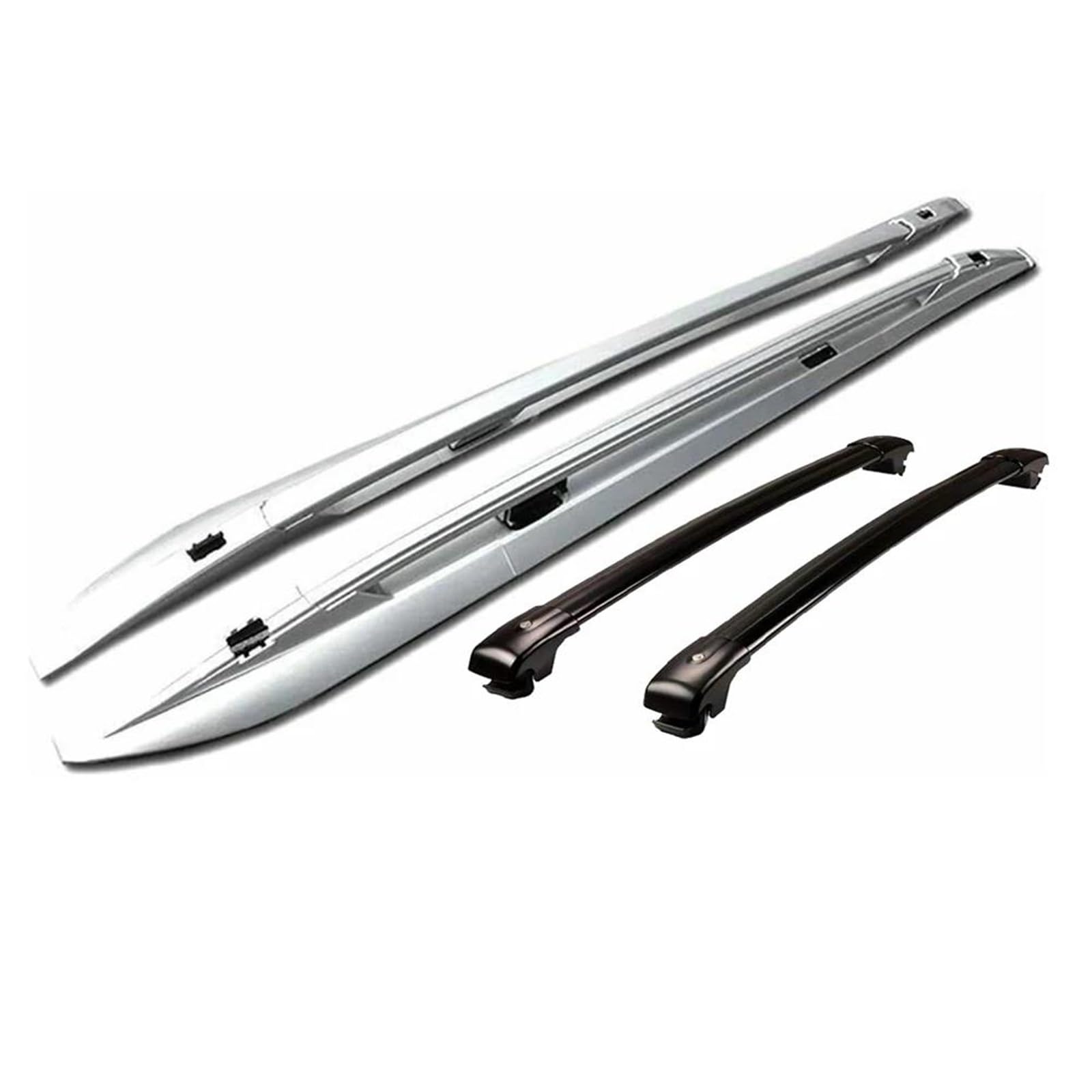 Dachträger 4PCS Aluminium Dachreling Racks Seite Schiene Bar für Highlander für Kluger 2014 2015 2016 2017 2018 2019 Dach Rack Auto Dach Rack Gepäckträger von DZSFSTRHRRT