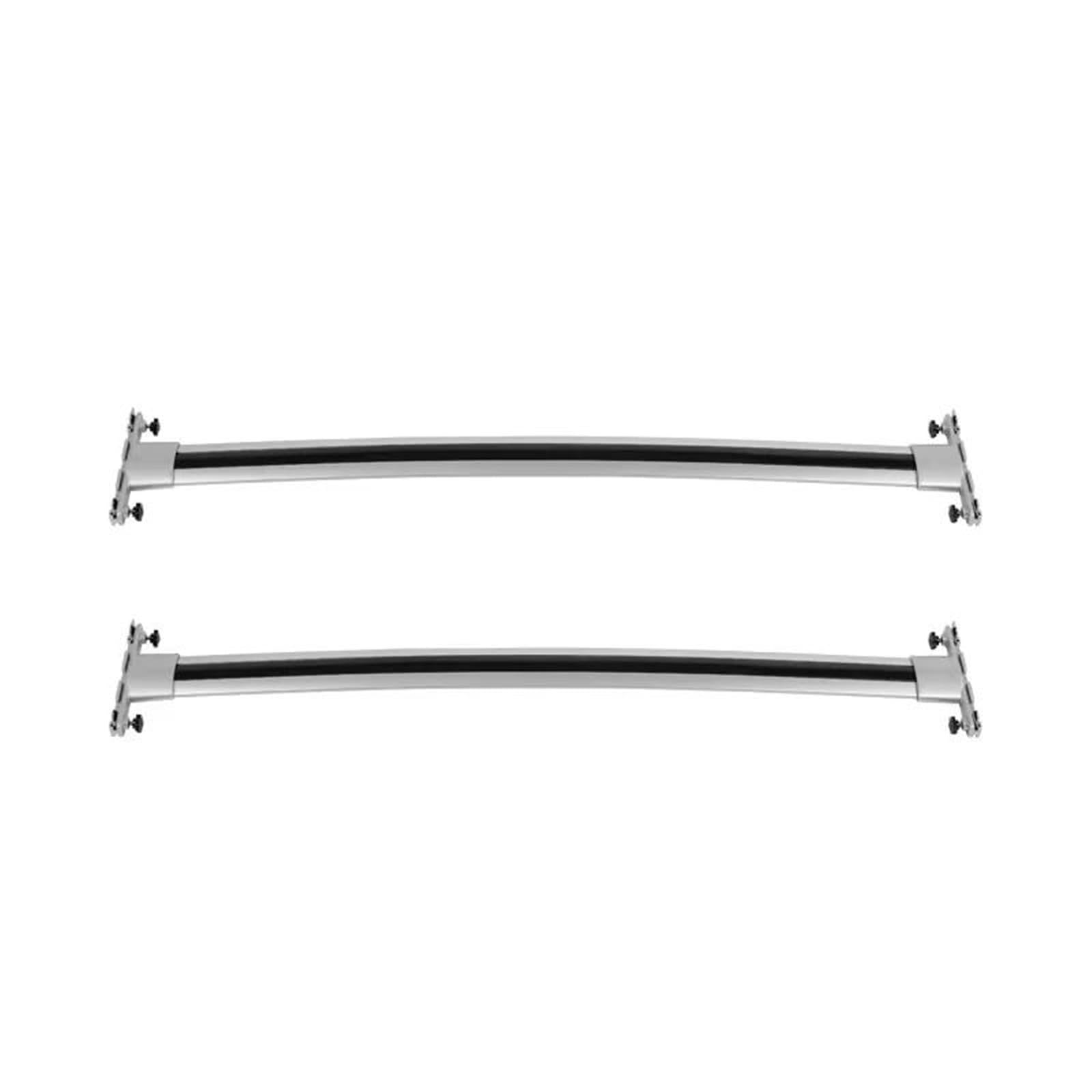 Dachträger Auto Dachträger Für Land Für Cruiser Für Prado FJ120 2003-2009 Schienen Bar Gepäckträger Bars Top Kreuz bar Rack Schiene Zubehör Gepäckträger(Cross bar Silver) von DZSFSTRHRRT