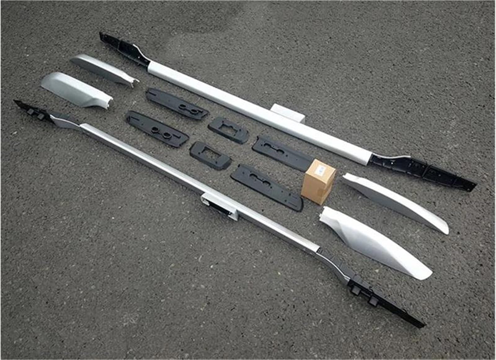 Dachträger Dachträger Für Toyota Für Land Für Cruiser Für Prado 150 2018 2019 2020 2021 Schienen Bar Gepäck Träger Bars top bar Racks Schiene Gepäckträger(Silber) von DZSFSTRHRRT