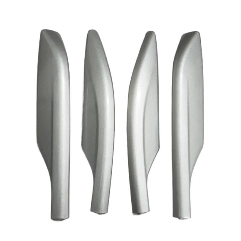 Dachträger Silber Dachträger Gepäckträger Bar Schiene Ende Abdeckung Shell Cap Trim Für Nissan Für X-Trail Für Rogue T32 2014-2021 Gepäckträger(A Set) von DZSFSTRHRRT