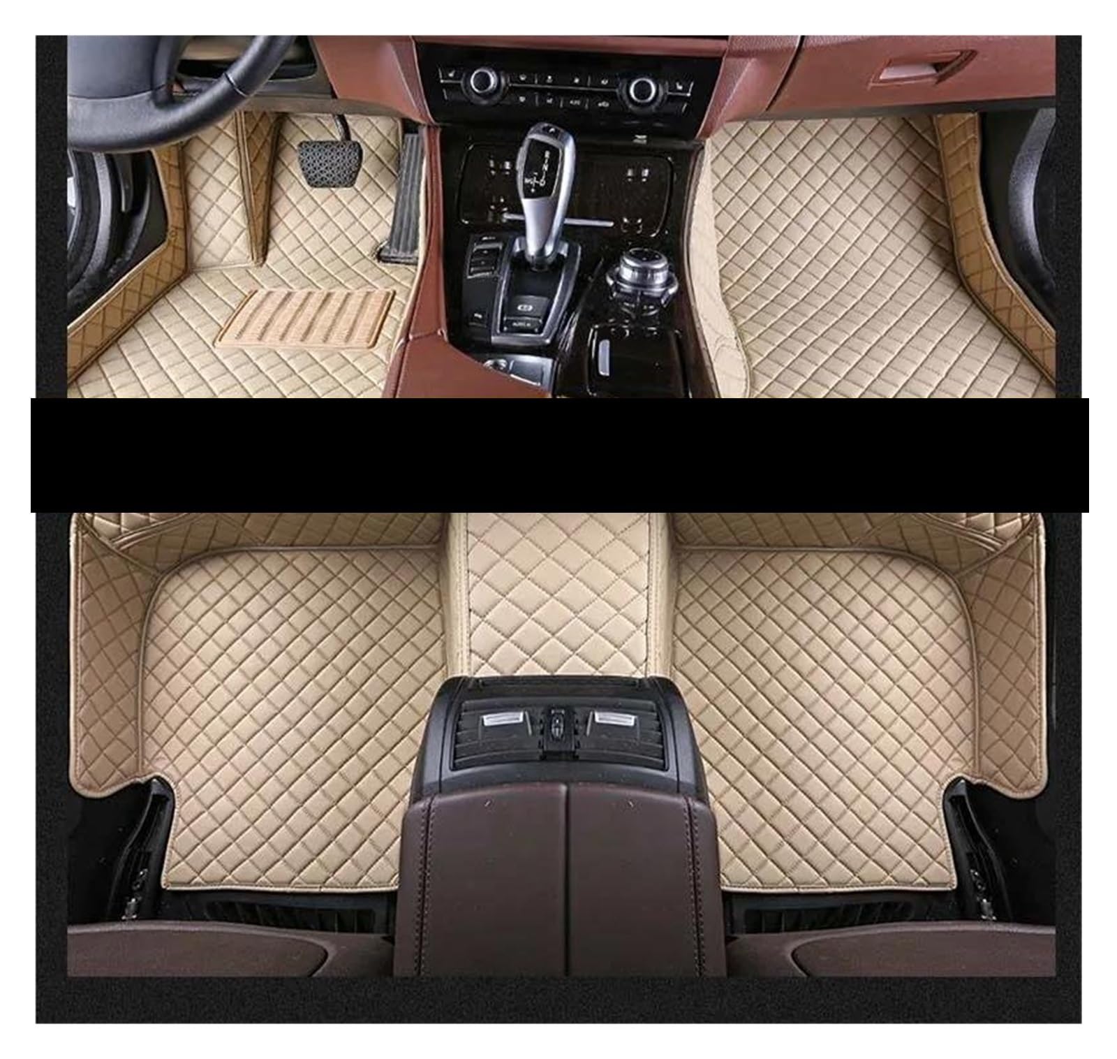 Fußmatten Für Cadillac Für SRX 2003-2023 Custom Car Fußmatten Auto Teppiche Fuß Coche Zubehör Auto Fußmatten(Beige) von DZSFSTRHRRT