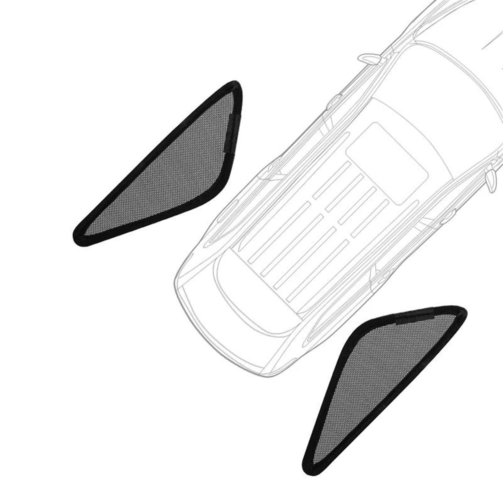 Sonnenschutz Für 5 Series Touring Für F11 2012-2016 Seitenfenster Sonnenschutz Visier Sonnenschirm Vorne Hinten Rahmen Vorhänge Schild Auto Sonnenshutz(Triangular) von DZSFSTRHRRT
