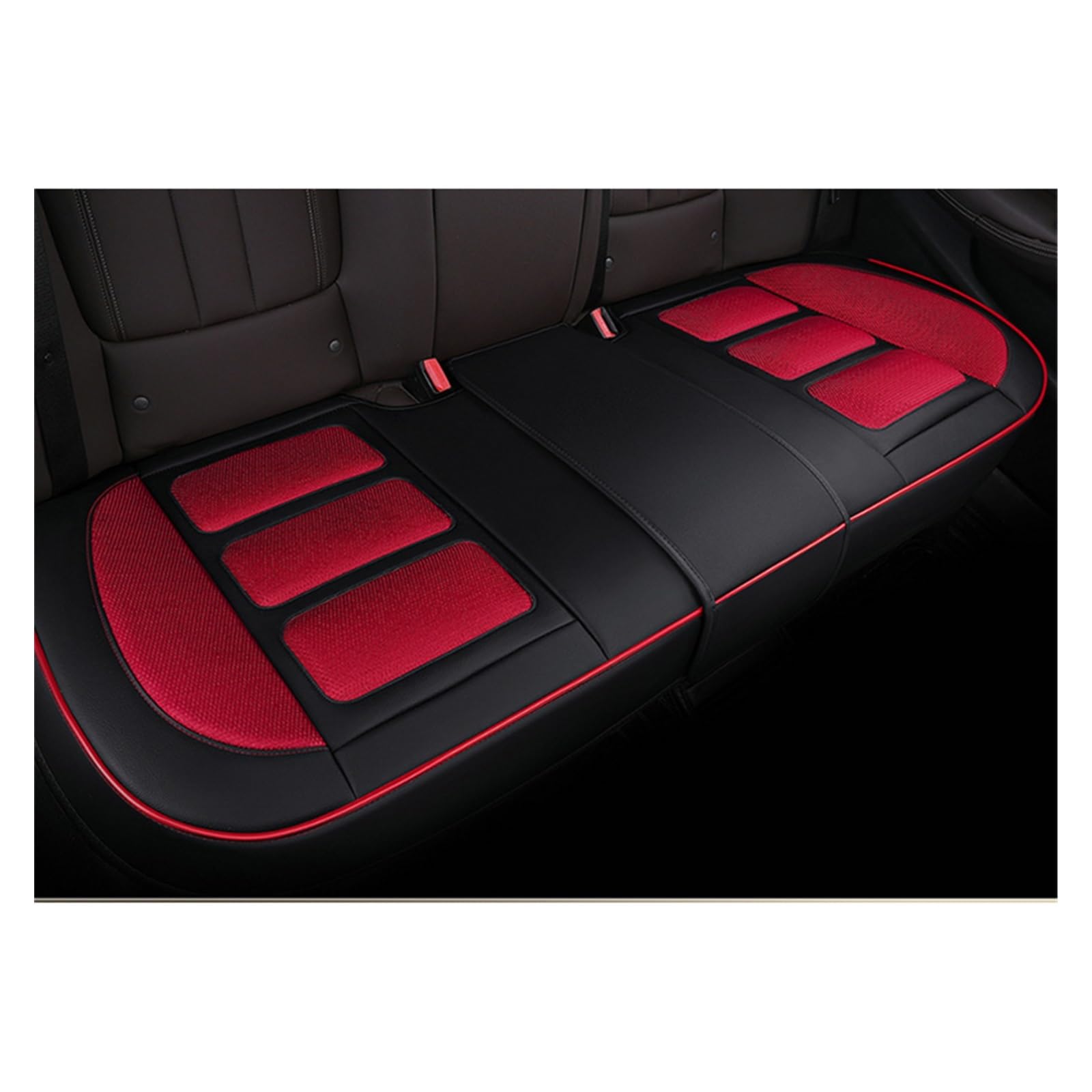 DZSGJNOF Pkw-Sitzbezüge Auto Sitz Schutz Atmungsaktive Auto Sitz Abdeckung Für Cadillac Für ATS Für Cts Für XTS Für SRX Für SLS Auto Schonbezüge(1pcs Back Red) von DZSGJNOF