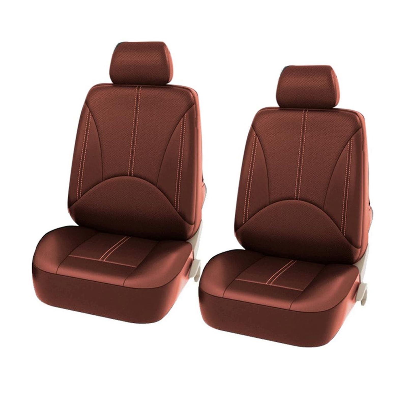 DZSGJNOF Pkw-Sitzbezüge Autositzbezüge Aus Leder Für VW Alle Modelle Für Polo Für Passat B6 B7 B8 Für Golf 5 6 7 Für Touran Für Touareg Für Tiguan Auto Schonbezüge(Wine red 2 Seats) von DZSGJNOF