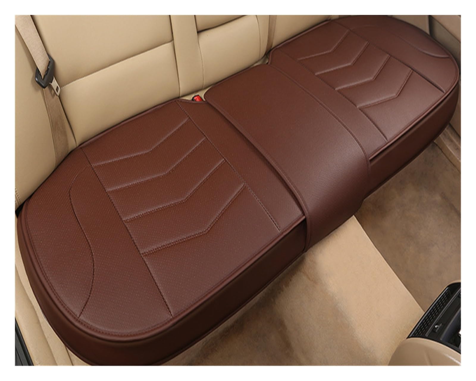 DZSGJNOF Pkw-Sitzbezüge Autozubehör PU-Leder Autositzbezug Kissen Four Season Universal Car Seat Protector Pad Mat Auto Schonbezüge(Bn Rear Cushion) von DZSGJNOF