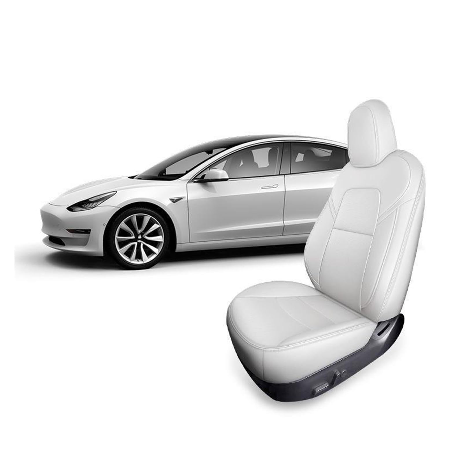 DZSGJNOF Pkw-Sitzbezüge Maßgeschneiderte Autositzbezüge Speziell Für Tesla Für Modell X 360-Grad-Volllederkissen Für 6- Oder 7-Sitzer Auto Schonbezüge(Coffee Set) von DZSGJNOF