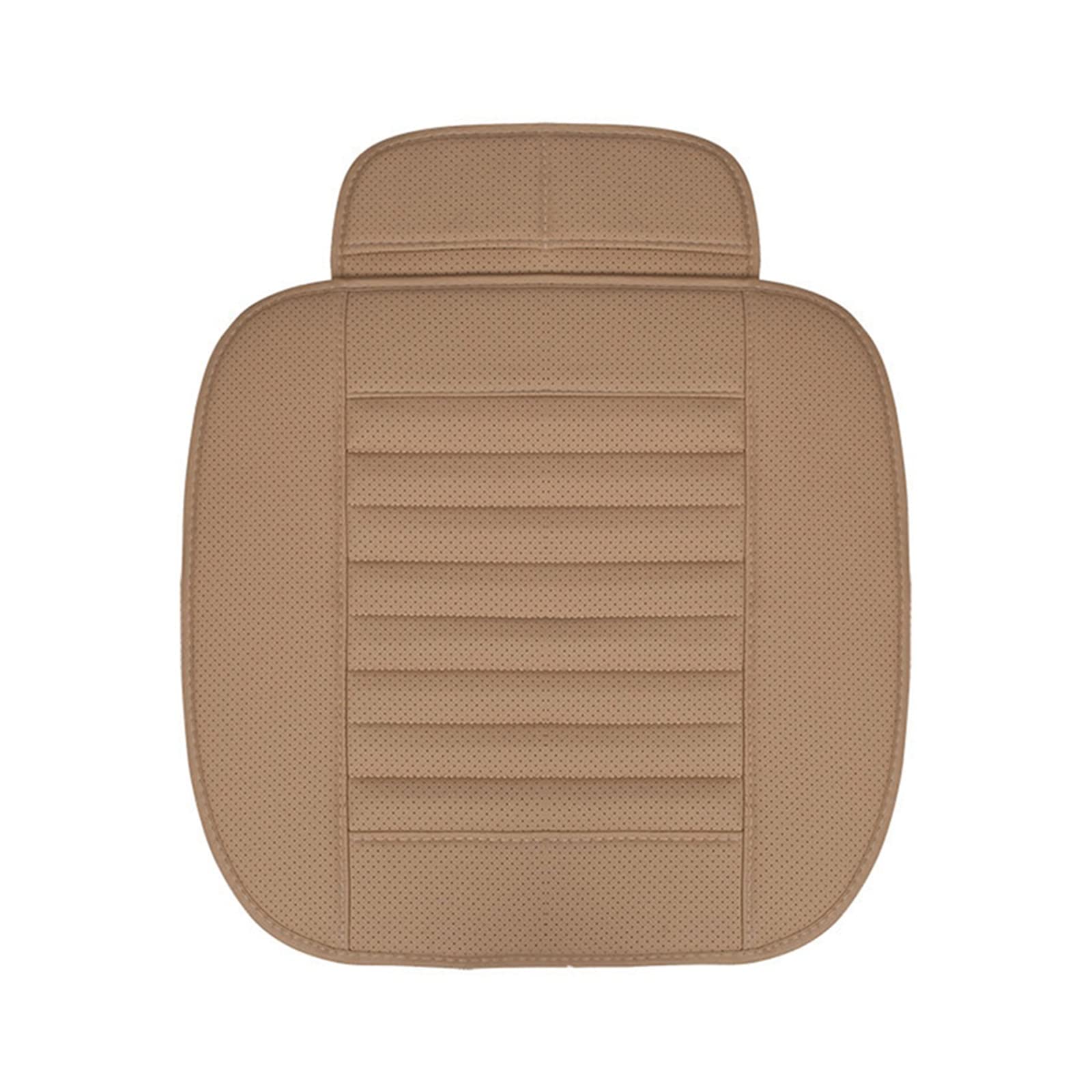 DZSGJNOF Pkw-Sitzbezüge PU Leder Auto Sitzbezug Sitzkissen Für Hyundai Für Tucson Für Santa FE I30 I40 Für Veloster Für Genesis Auto Zubehör Auto Schonbezüge(Beige 1 Seat) von DZSGJNOF