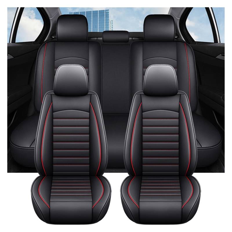 DZSGJNOF Pkw-Sitzbezüge Universal Full Set Leder Auto Sitz Abdeckung Full Set Für Mitsubishi Für L200 Sitz Schutz Auto Zubehör Innen Auto Schonbezüge(E 5 PCS) von DZSGJNOF