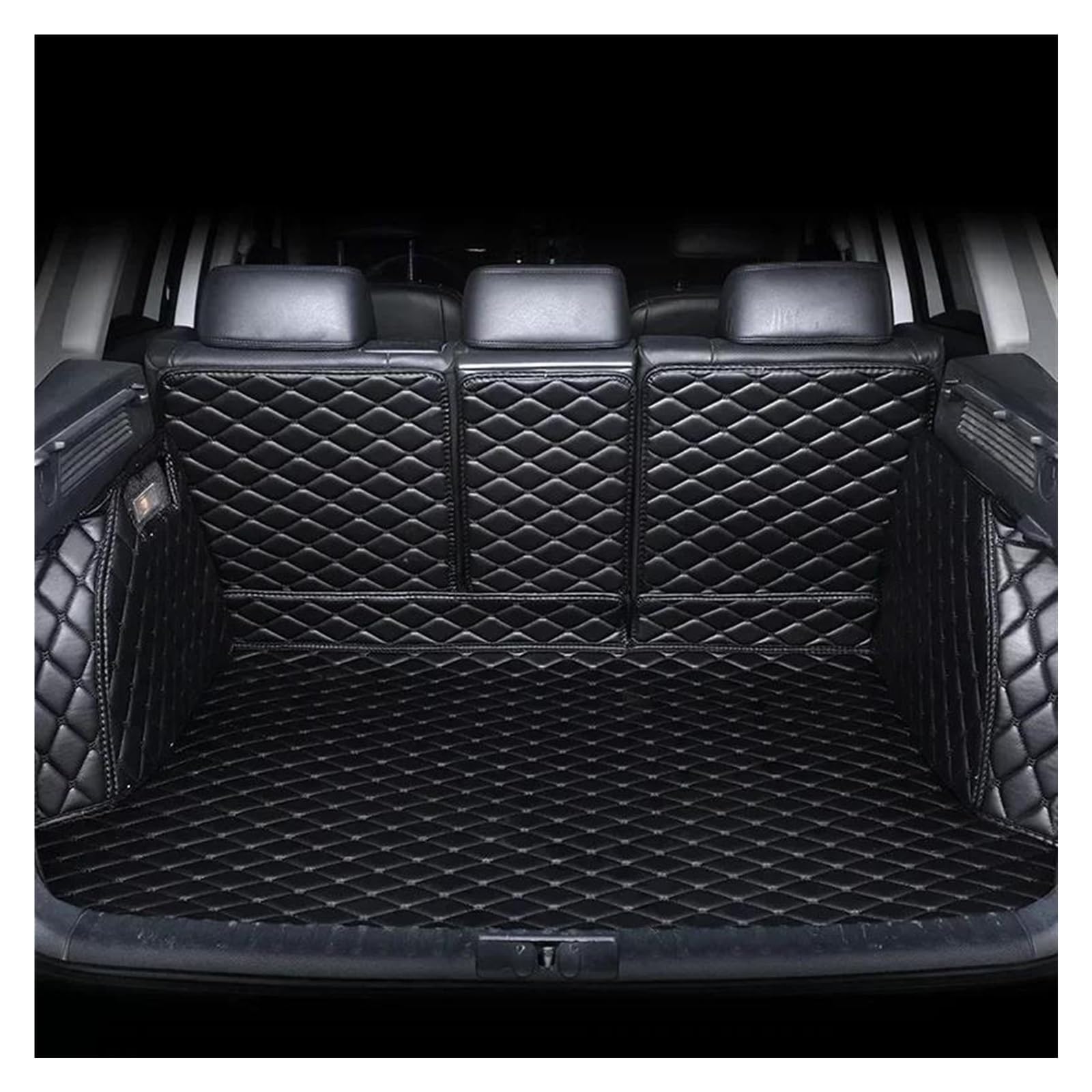 Kofferraummatte Für Jeep Für Cherokee 2014-2018 2019-2022 Innendetails Vollständige Abdeckung Maßgefertigte Kofferraummatten Anti Rutsch Matte(Schwarz) von DZSGJNOF