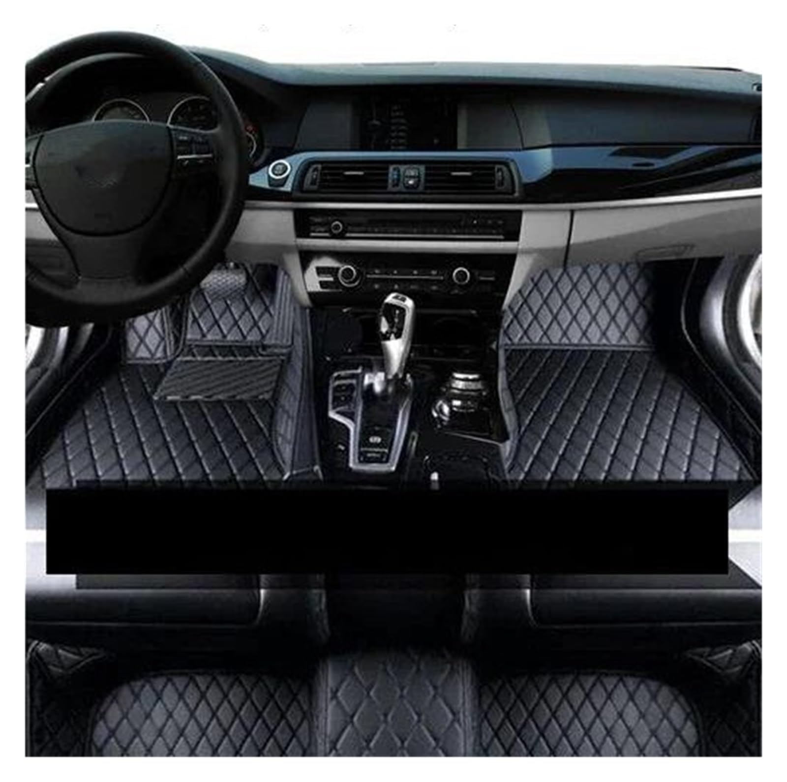 Auto Fußmatten Auto-Fußmatten für Nissan Für Pathfinder R52 7seat 2014-2020 Auto-Anti-Schmutz-Pad Ledermatte Teppiche Pad Innenteile Autozubehör Autofußmatten(LHD Black Black) von DZSGTTUJJ