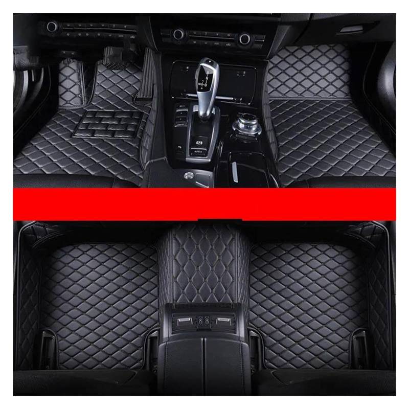 Fußmatten Custom Car Fußmatten Für Toyota Für Fortuner 2004-2024 Auto Zubehör Fuß Teppich Automatten(Schwarz) von DZSGTTUJJ