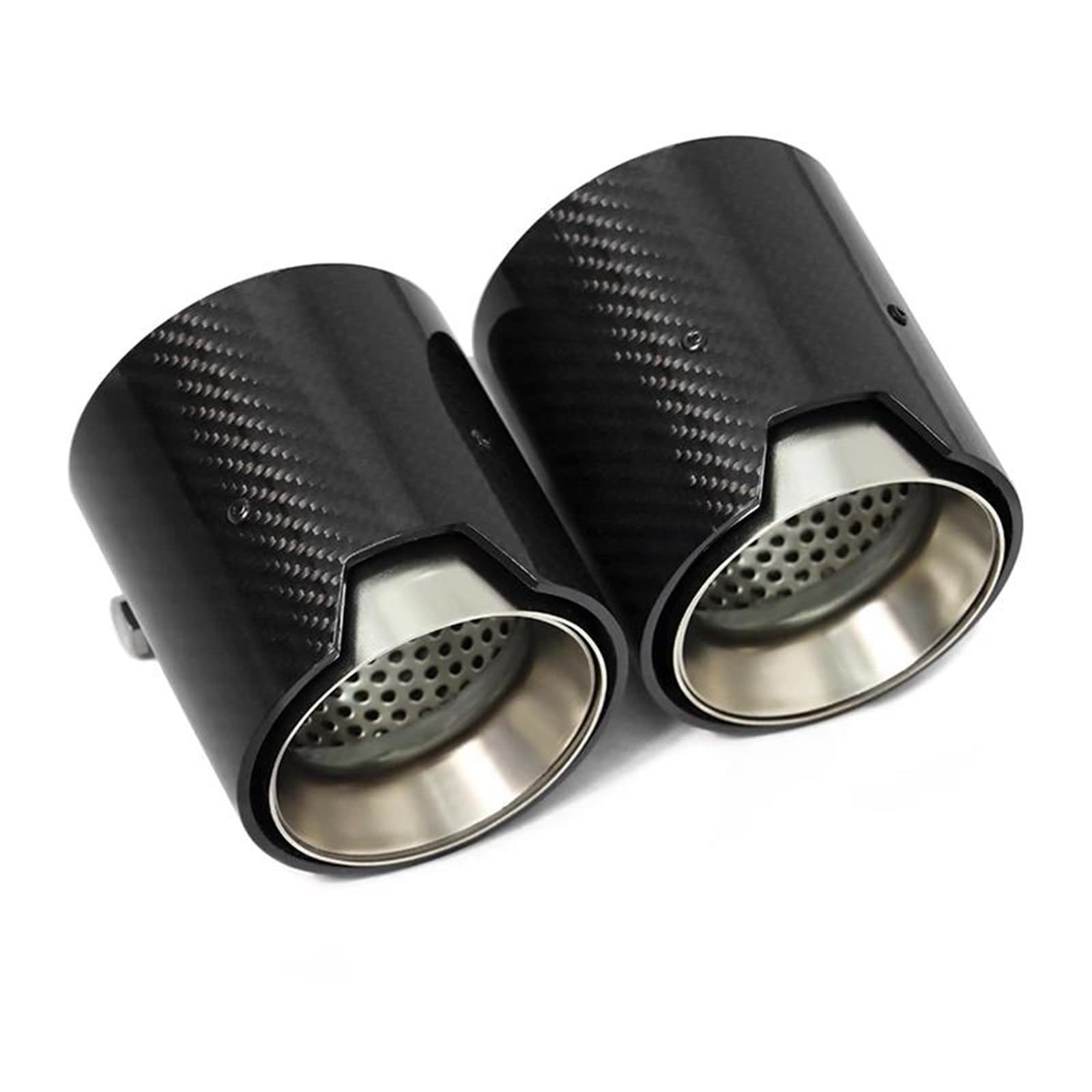 Auspuffblenden 2 Stücke Für 2 Serie F22 F23 Für M235i Für M240i F20 F21 Für M135i Für M140i Carbon Faser Auto Auspuff Spitze ID60mm Schalldämpfer Spitze Endrohrblenden(Frosted) von DZSHONGXINSM