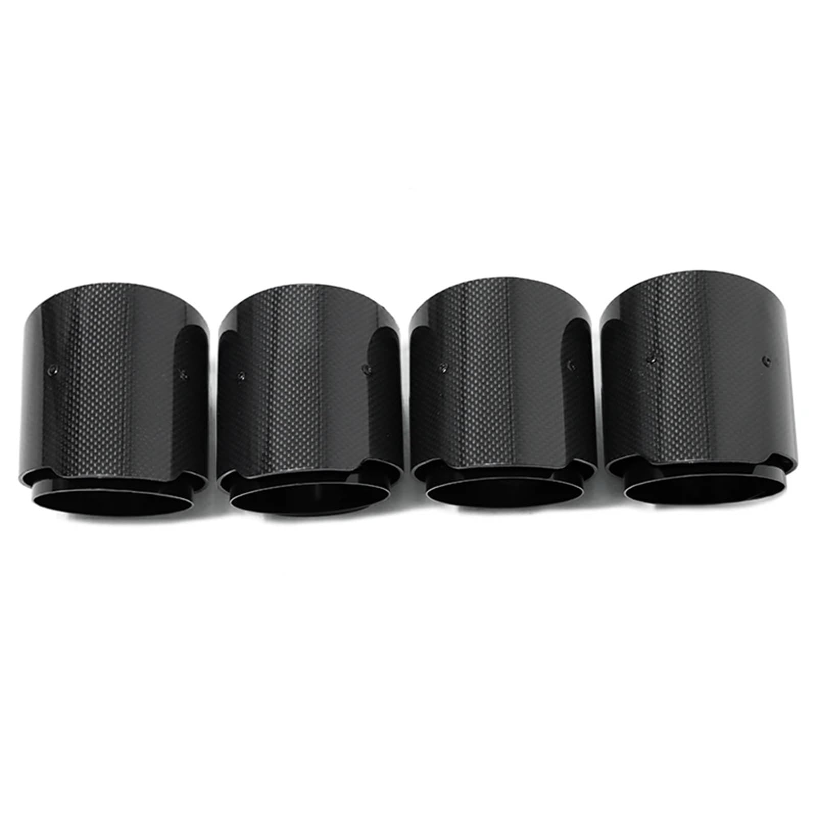 Auspuffblenden 4 PCS Auto Auspuffblende Für M2 F8 Für M3 F80 Für M4 F82 Schalldämpfer Spitze ID 70mm Düse Direktstecker Endrohr Endrohrblenden(Carbon A) von DZSHONGXINSM