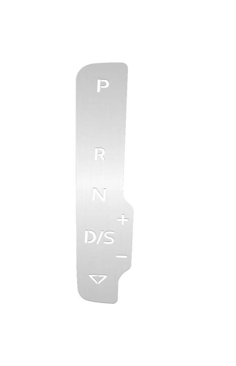 Car Trim Interior Strips AT Getriebekopf-Schaltknauf-Panel-Schutzabdeckung, Verkleidung für A3 8V 2013–2019, LHD-Innenraum-Autoaufkleber, Aluminiumlegierung(1pc blue sticker) von DZSHONGXINSM