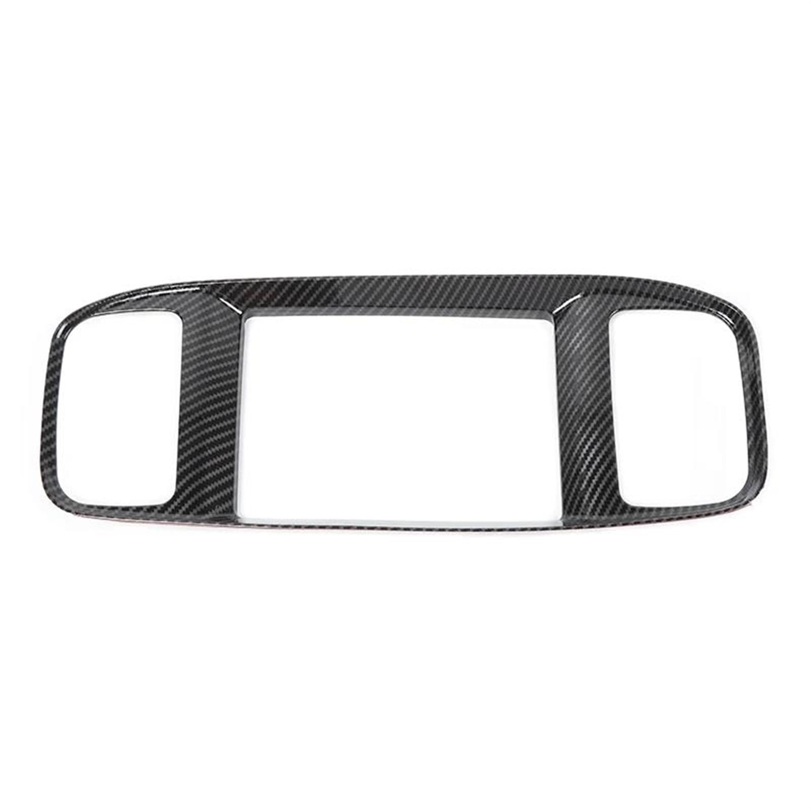 Car Trim Interior Strips Auto Dashboard Navigation Screen Panel Rahmen Trim Abdeckung Dekoration Aufkleber Zubehör Für Dodge Für Charger 2015 +(Kohlenschwarz) von DZSHONGXINSM