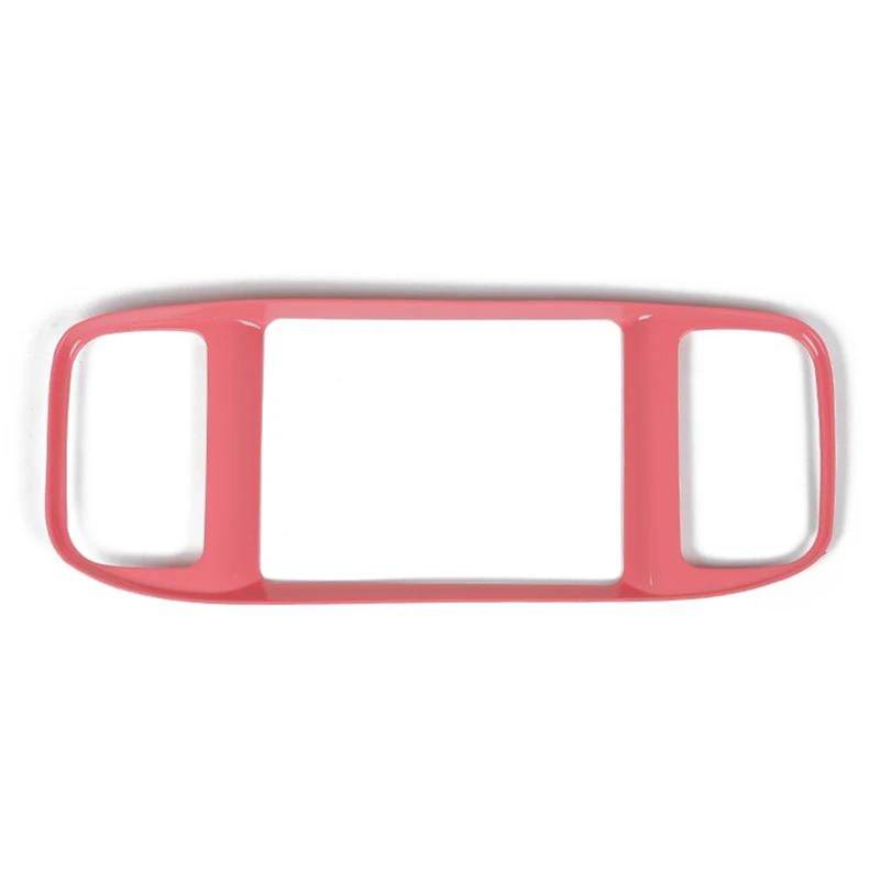 Car Trim Interior Strips Auto Dashboard Navigation Screen Panel Rahmen Trim Abdeckung Dekoration Aufkleber Zubehör Für Dodge Für Charger 2015 +(Pink) von DZSHONGXINSM