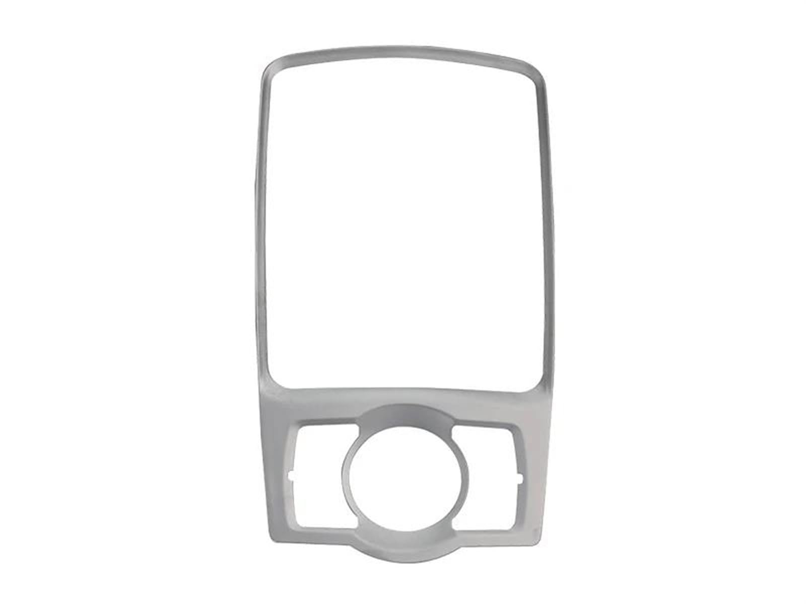 Car Trim Interior Strips Für A6 C6 S6 2005-2011 Front Konsole Rahmen Dekoration Lünette Schaltknauf Feste Abdeckung Panel Dekoration Trim zubehör(A Model Silver) von DZSHONGXINSM